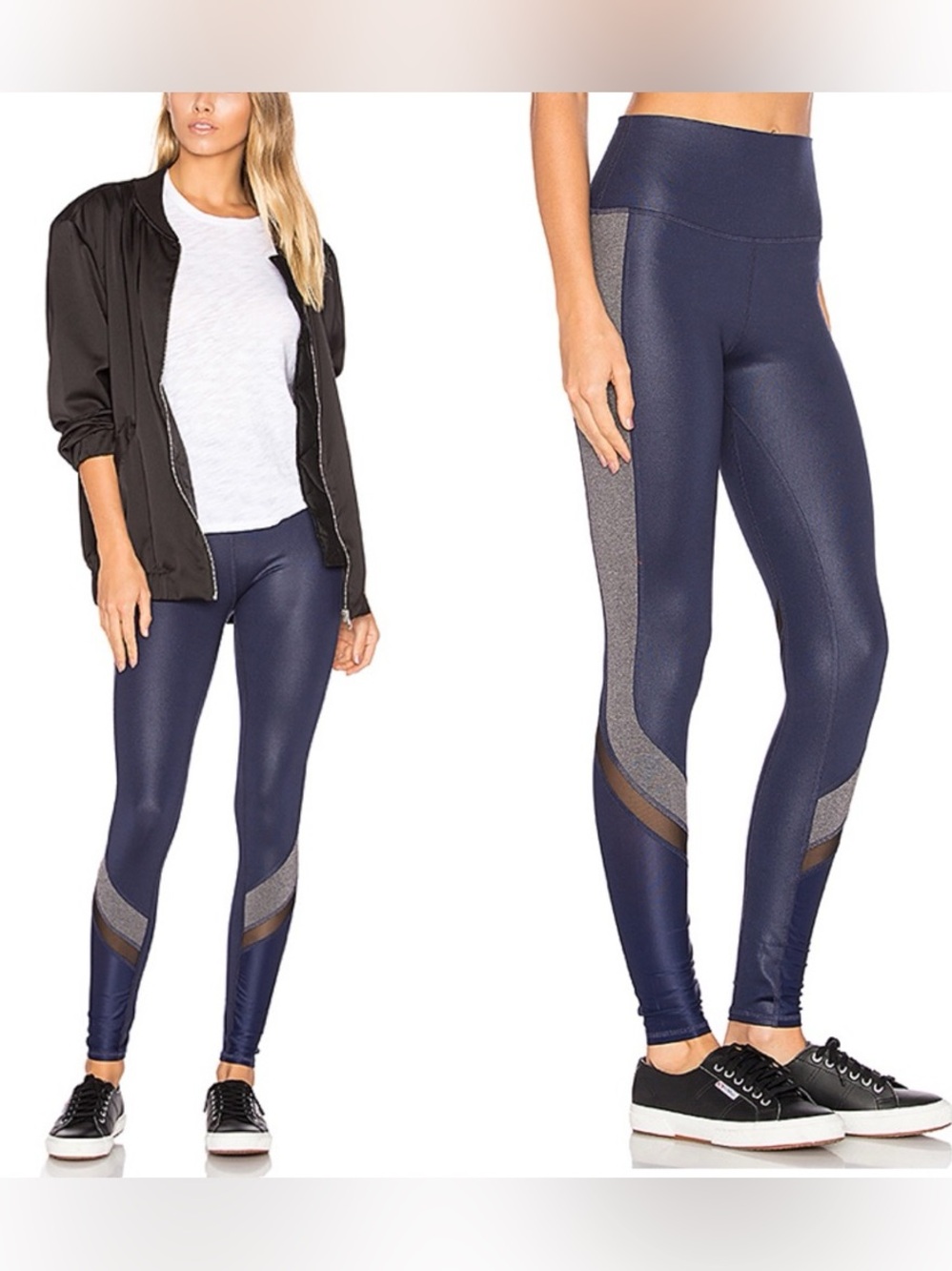 ALO Yoga Elevate Legging Navy Blue Navy High-Rise Leggings